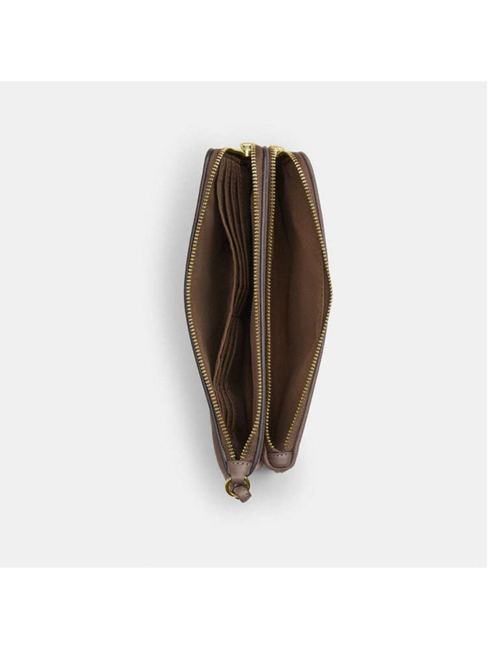 NEW Coach Double Zip Wristlet Floral Embroidered Signature Jacquard CEF63 NWT - Picture 3 of 8